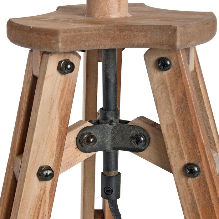 Wooden Tripod Table Lamp