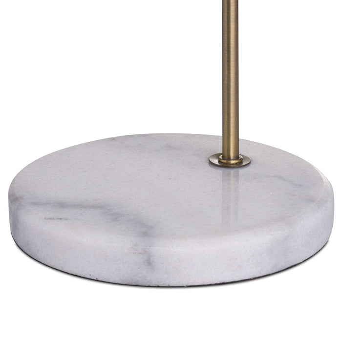 Marble And Brass Industrial Adjustable Desk Lamp