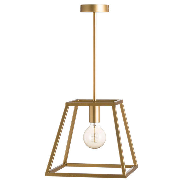 Brass Piped Pendant Light