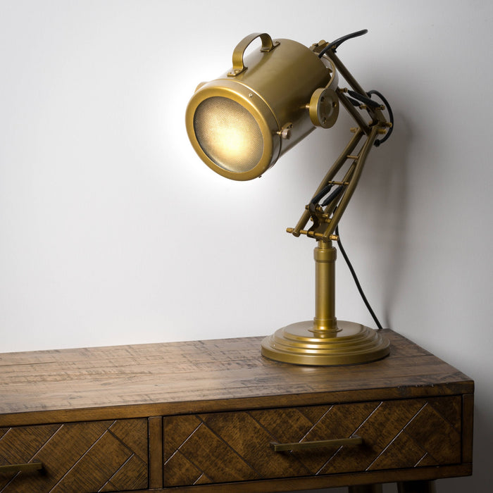 Brass Industrial Adjustable Spot Light Lamp