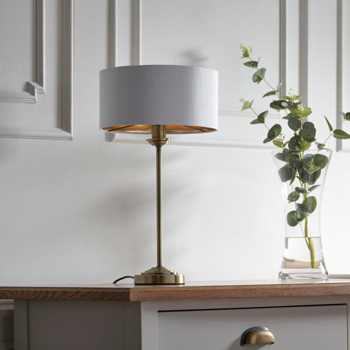 Highclere Table Lamp Antique Brass