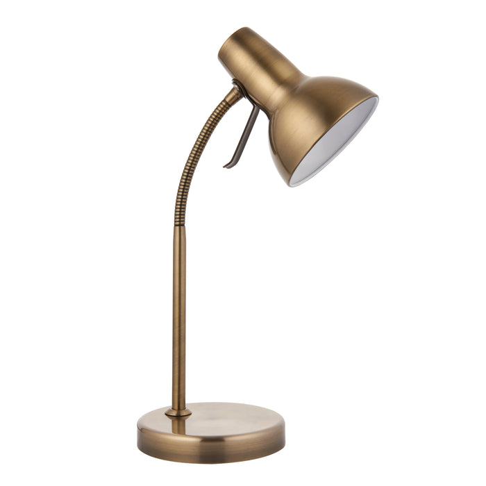 Amalfi USB Table Lamp Antique Brass