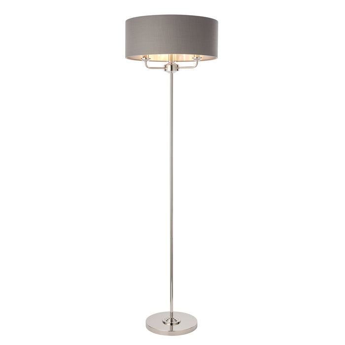 Highclere Three Floor Light Nickel & Charcoal