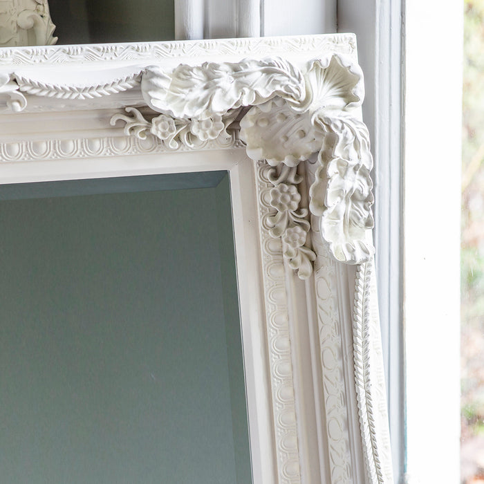 Carved Louis Mirror Cream