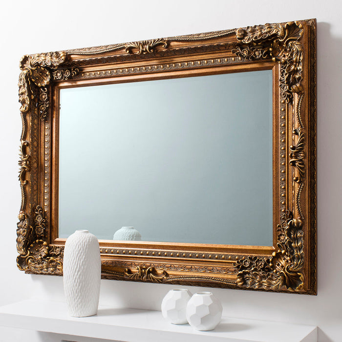 Carved Louis Mirror Gold