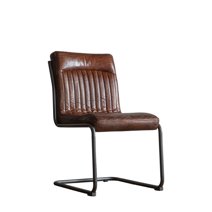 Capri Leather Chair Brown