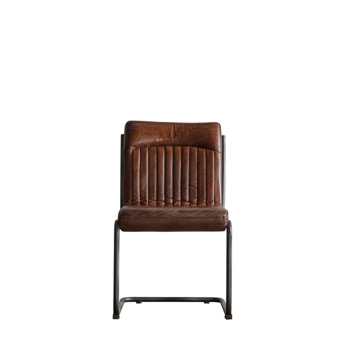 Capri Leather Chair Brown