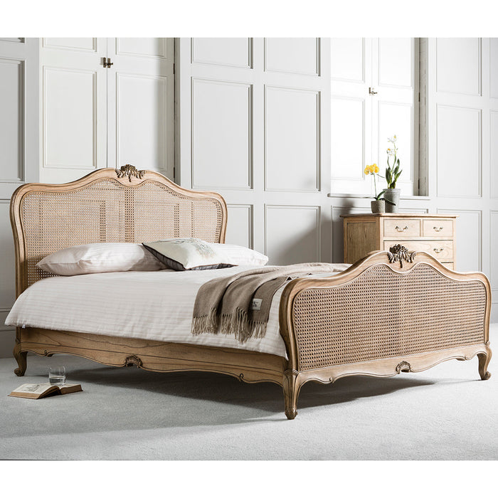 Chic Five Foot Cane Bed Weathered