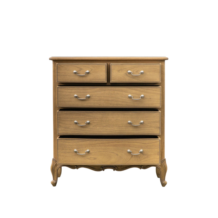 Chic Five Drawer Chest Weathered