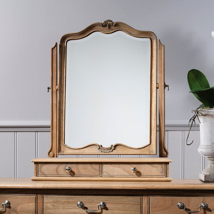 Chic Dressing Table Mirror Weathered