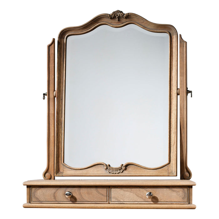 Chic Dressing Table Mirror Weathered