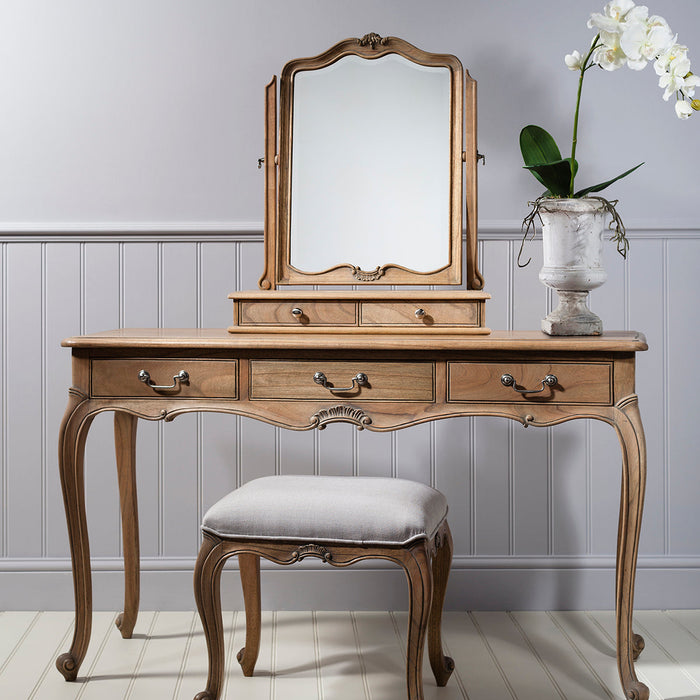 Chic Dressing Table Mirror Weathered