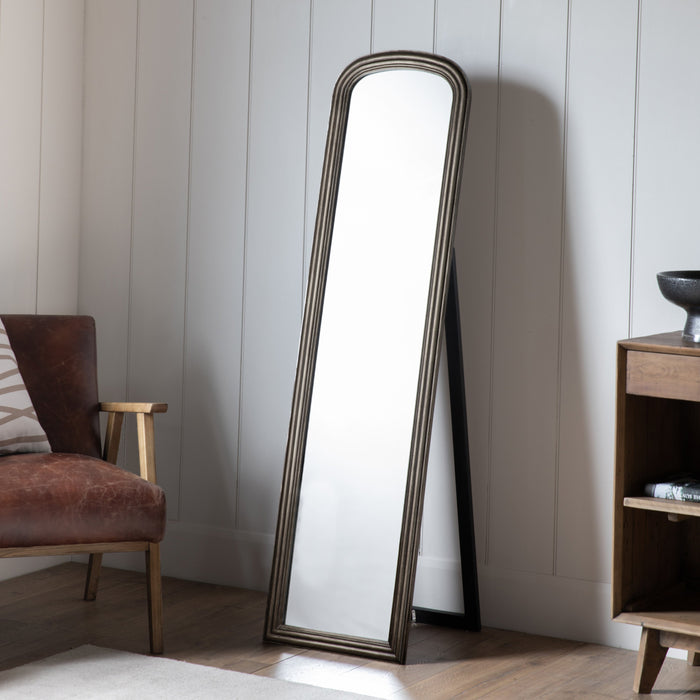 Beck Cheval Mirror Brushed Brass