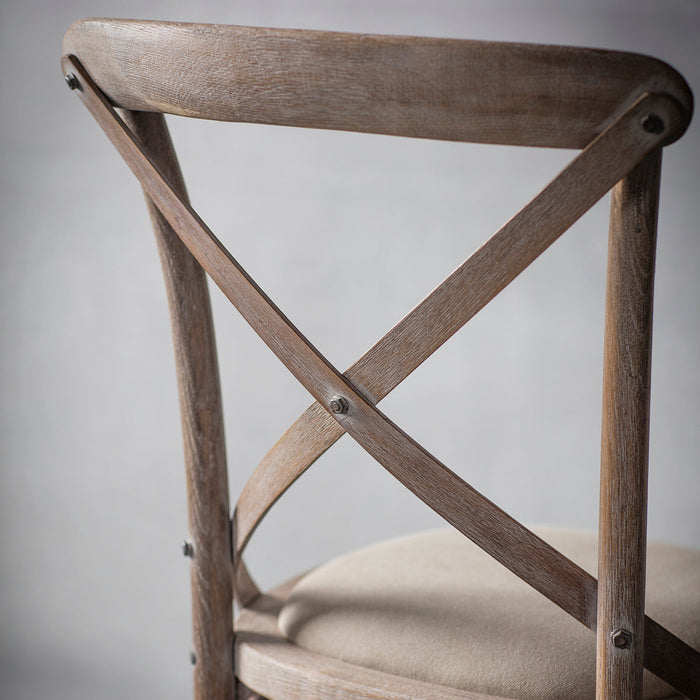 Cafe Chair Natural Linen (Two Pack)