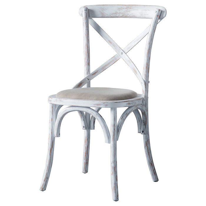 Cafe Chair White Linen (Two Pack)