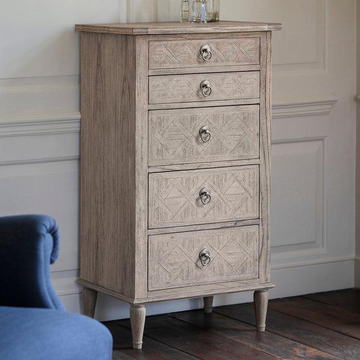 Mustique Five Drawer Lingerie Chest