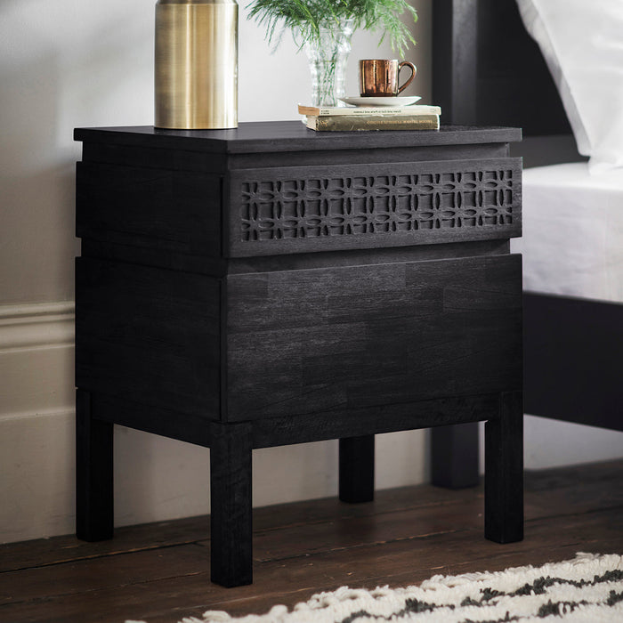 Boho Boutique Bedside Two Drawer Chest