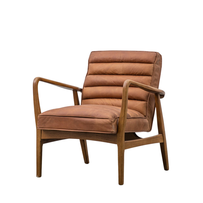 Datsun Armchair Vintage Brown Leather