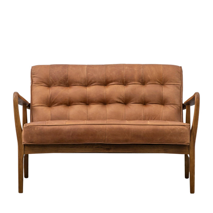 Humber Two Seater Sofa Vintage Brown Leather