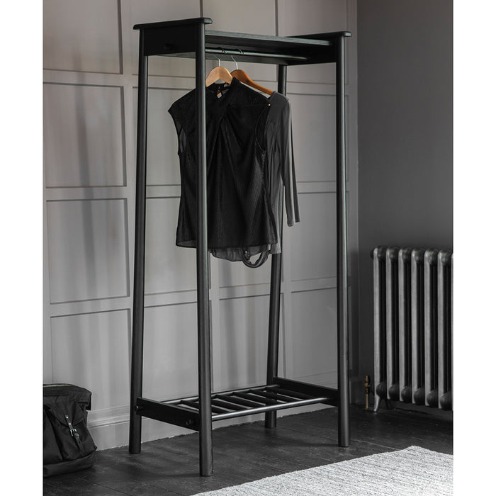 Wycombe Open Wardrobe Black