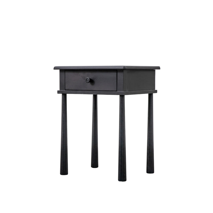 Wycombe One Drawer Bedside Black