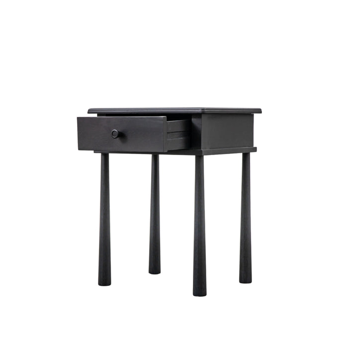 Wycombe One Drawer Bedside Black