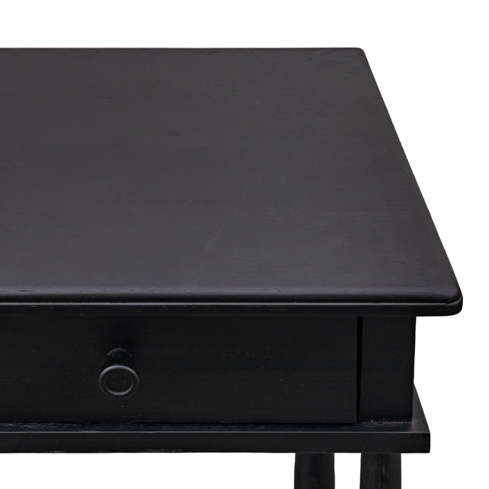 Wycombe One Drawer Bedside Black