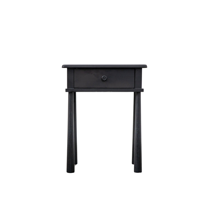 Wycombe One Drawer Bedside Black