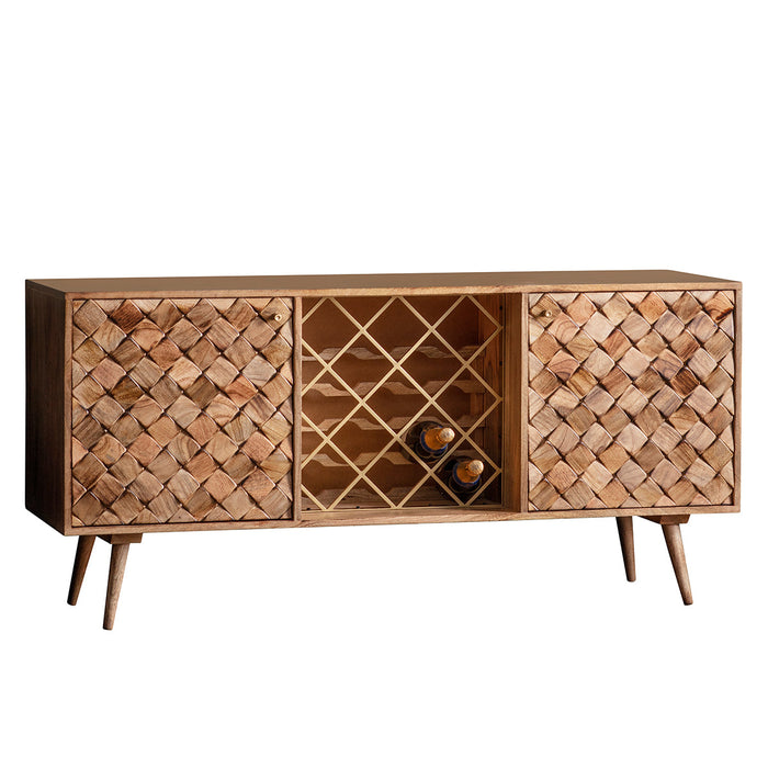 Tuscany Wine Sideboard Burnt Wax