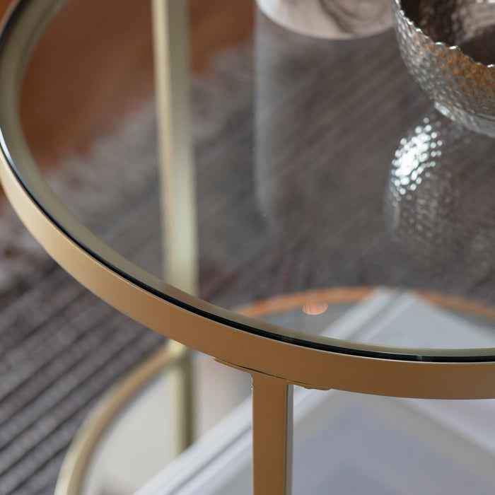 Hudson Side Table Champagne