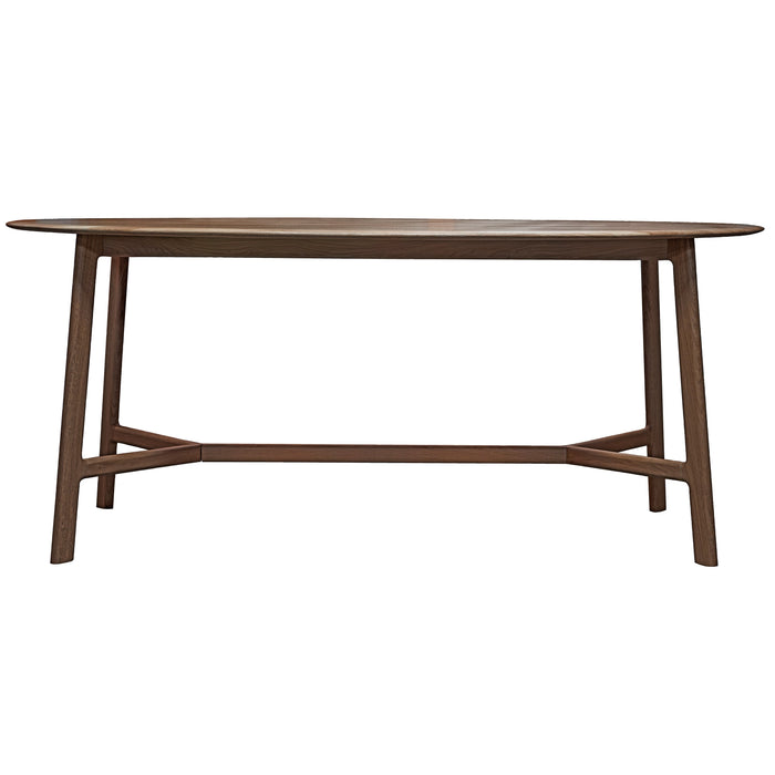 Madrid Oval Dining Table Walnut