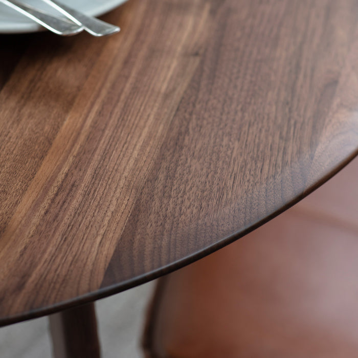 Madrid Round Dining Table Walnut