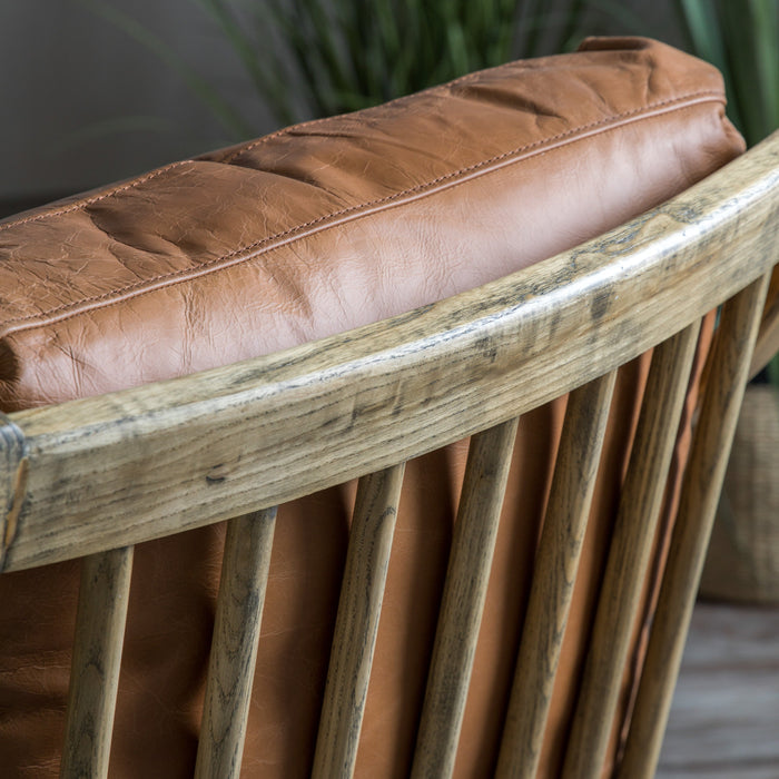 Reliant Armchair Brown Leather