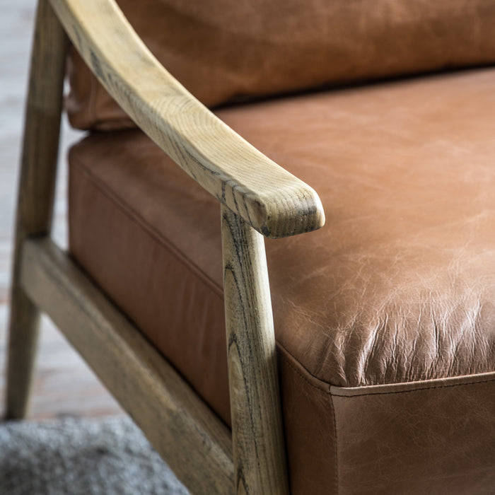 Reliant Armchair Brown Leather