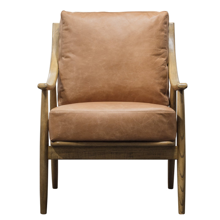 Reliant Armchair Brown Leather