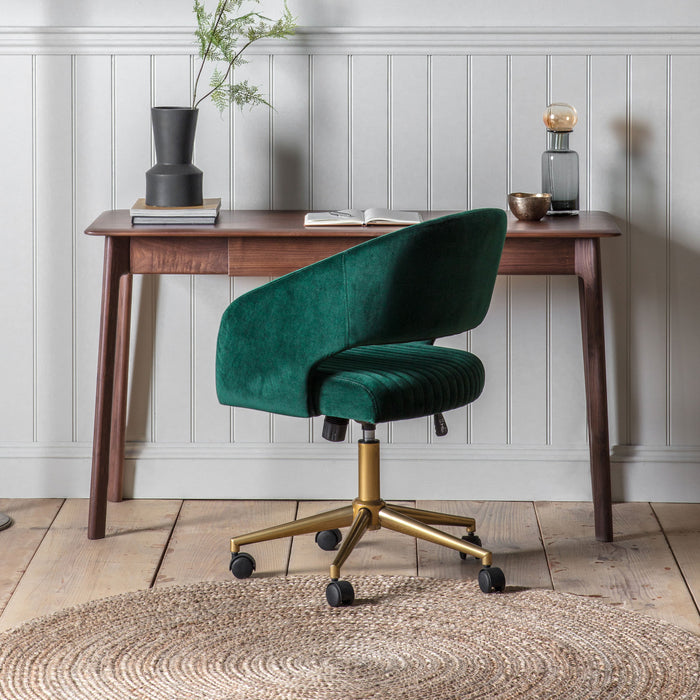 Madrid One Drawer Desk Walnut