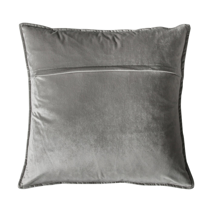 Meto Velvet Oxford Cushion Silver