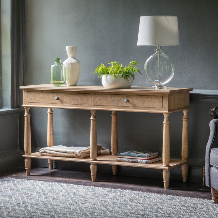 Mustique Two Drawer Console Table