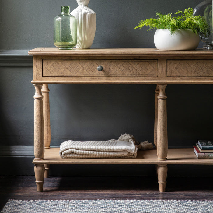 Mustique Two Drawer Console Table