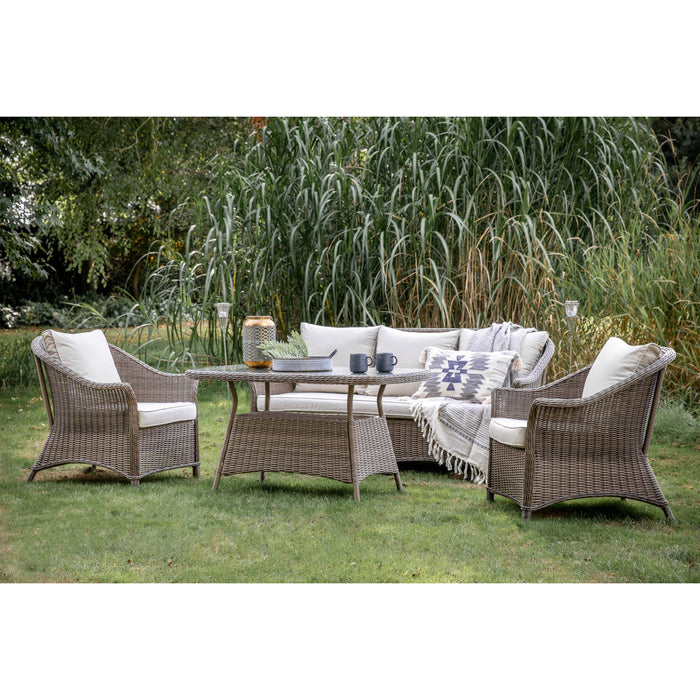 Petra Lounge Dining Set Natural