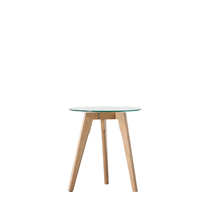 Blair Round Side Table Oak