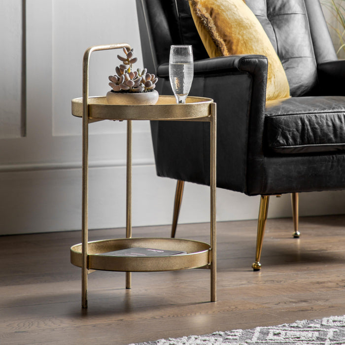 Sennen Side Table Gold