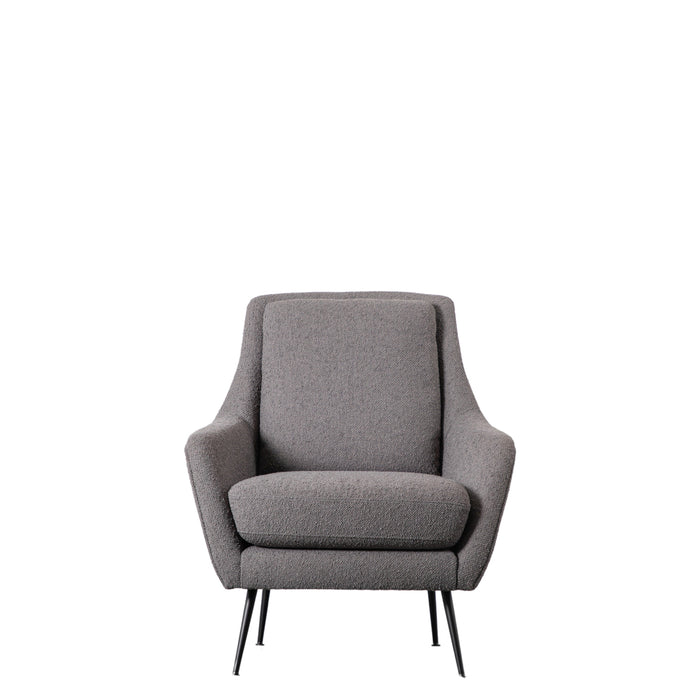 Brompton Armchair Dark Grey Linen