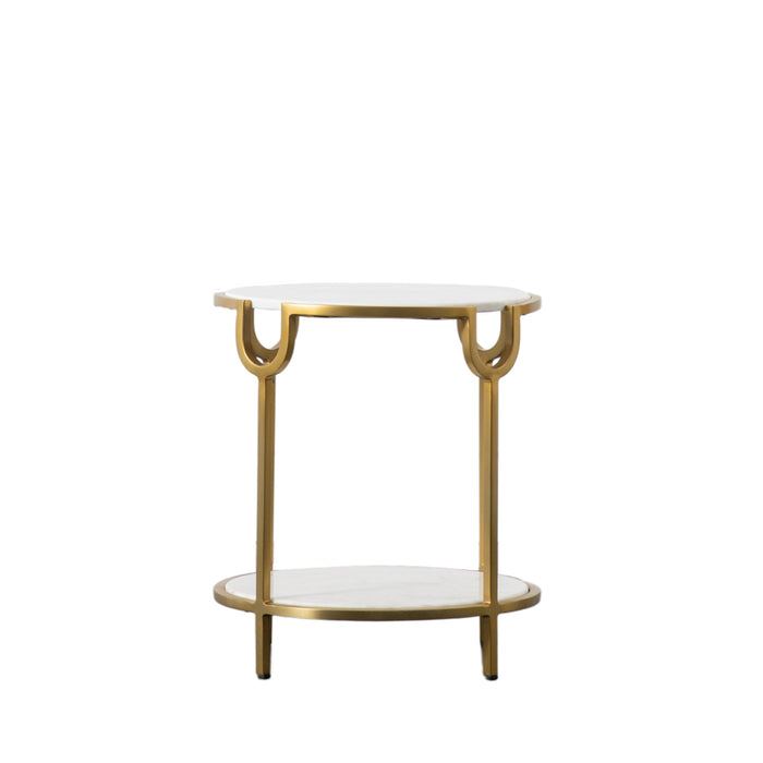 Weston Side Table White Marble