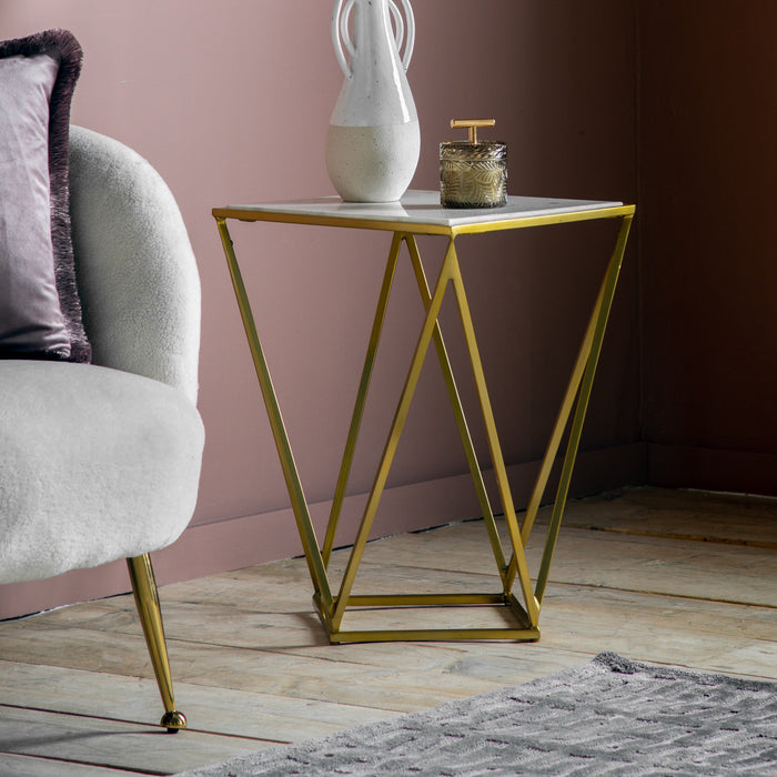 Helford Side Table Gold