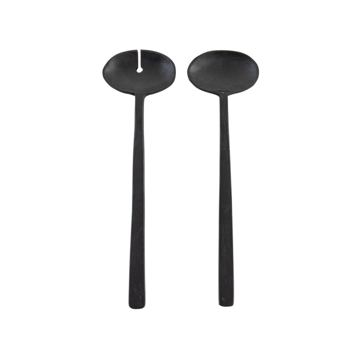 Lena Salad Servers Black (Set of two)