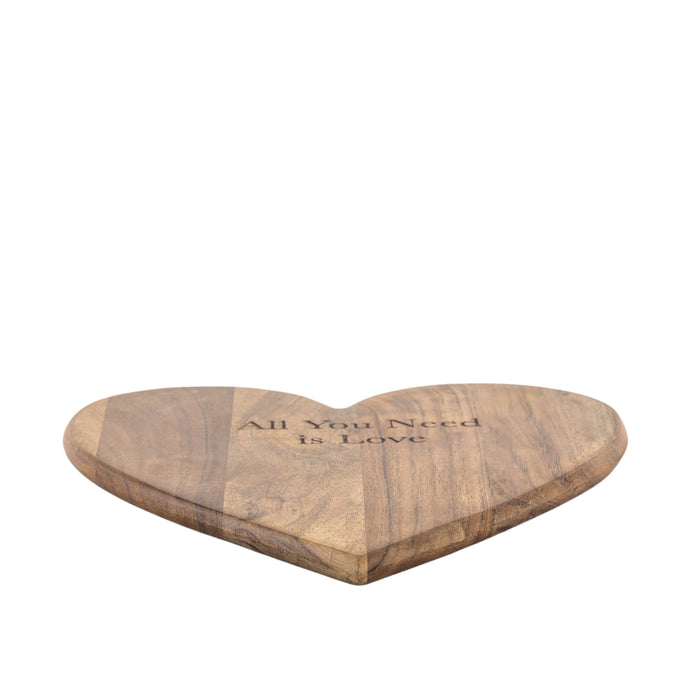 Emotive Heart Chopping Board Natural