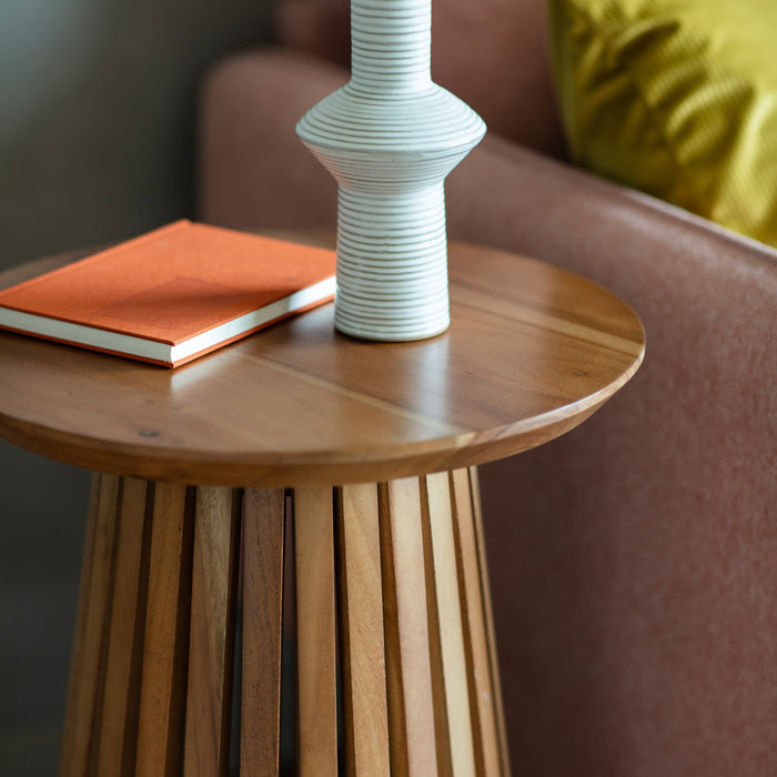 Brookland Slatted Side Table