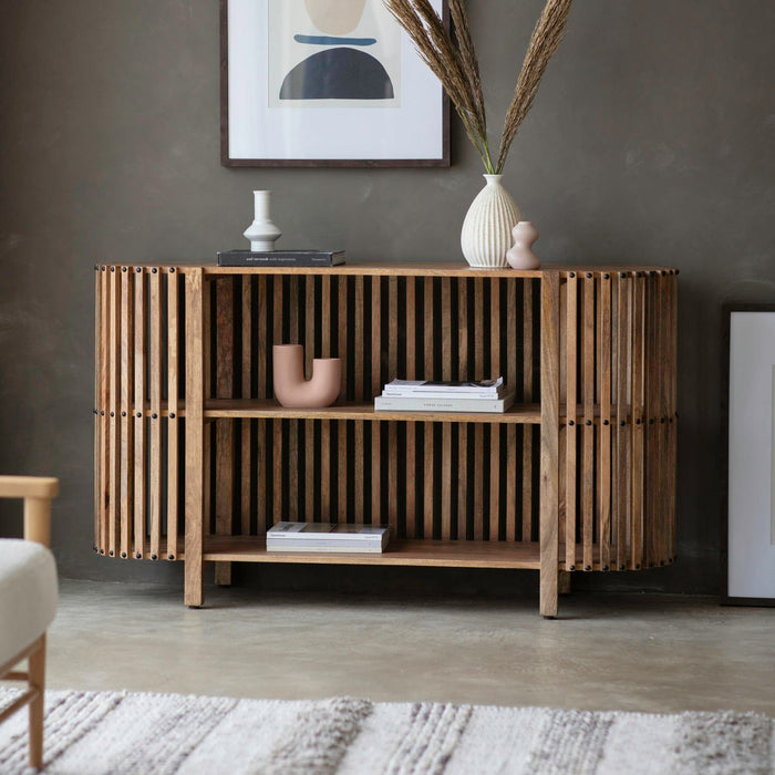 Voss Slatted Console Table