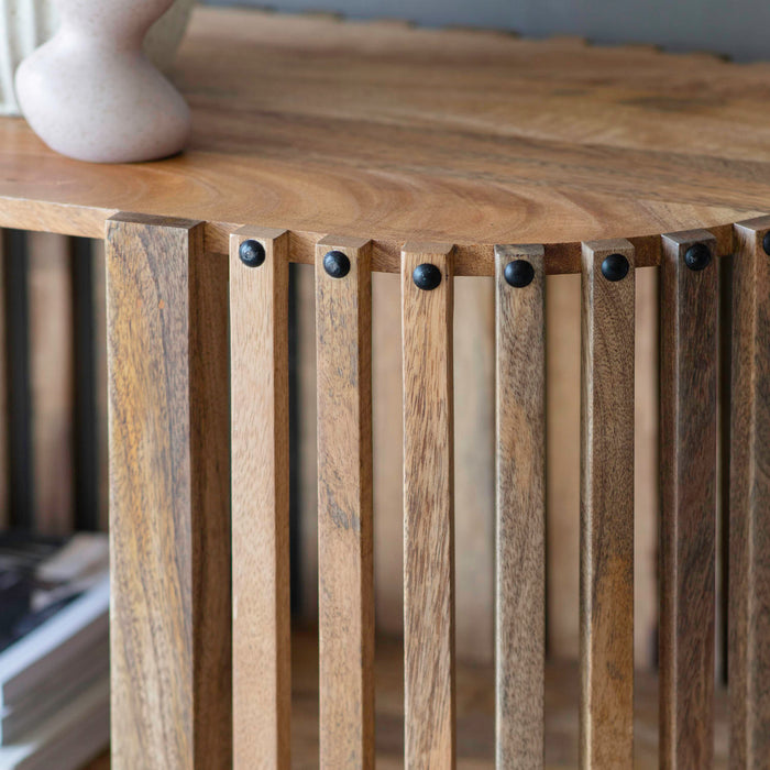 Voss Slatted Console Table